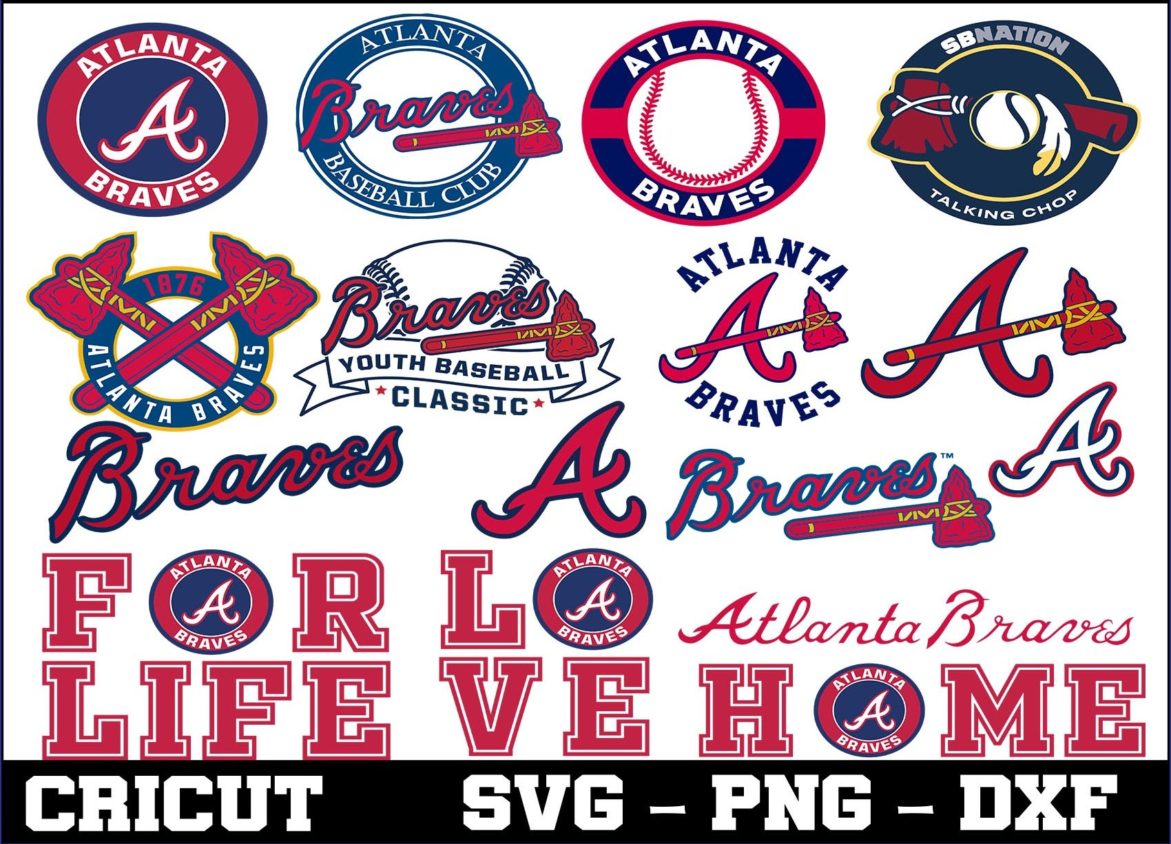 Atlanta Braves MLB Baseball Svg Dxf Eps Pdf Png Cricut Etsy