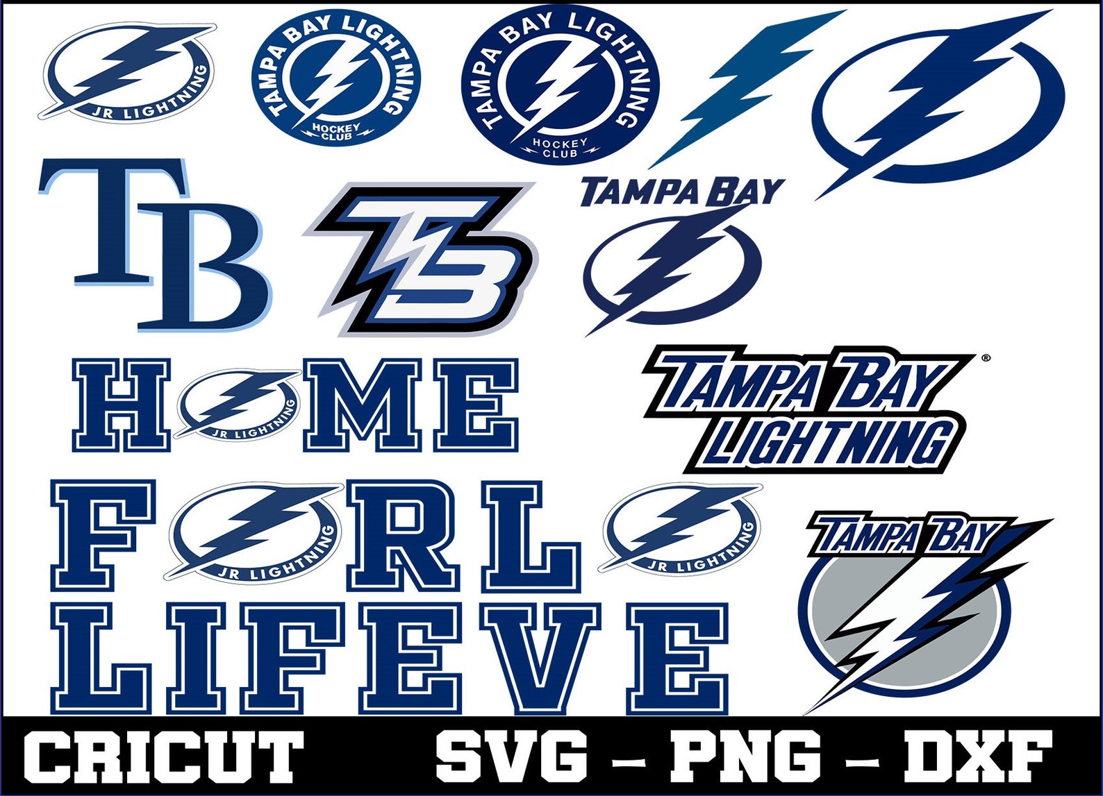 Tampa Bay Lightning NHL National Hockey League Svg Dxf Eps Pdf Etsy