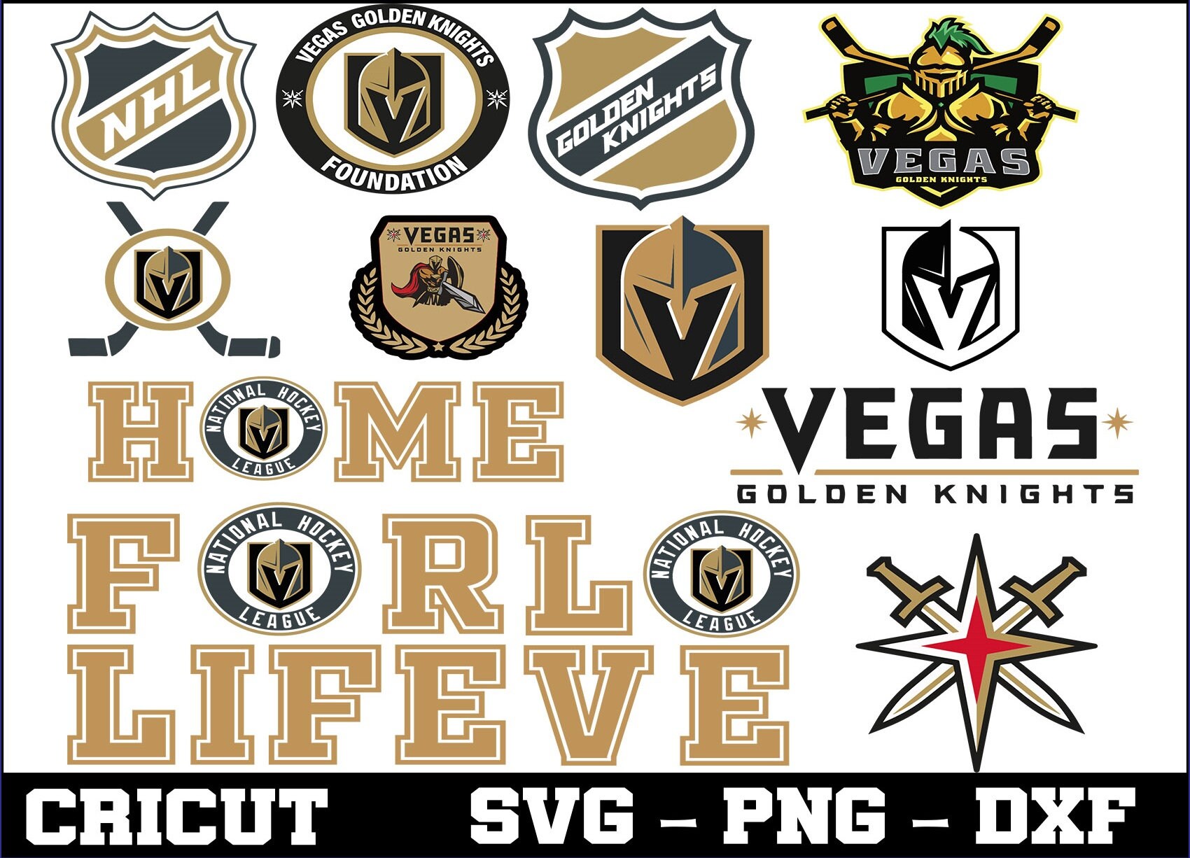 Vegas Golden Knight Nhl National Hockey League Svg Dxf Eps Pdf Etsy