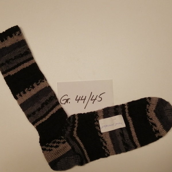 warme Wollsocken 44/45  handgestrickt