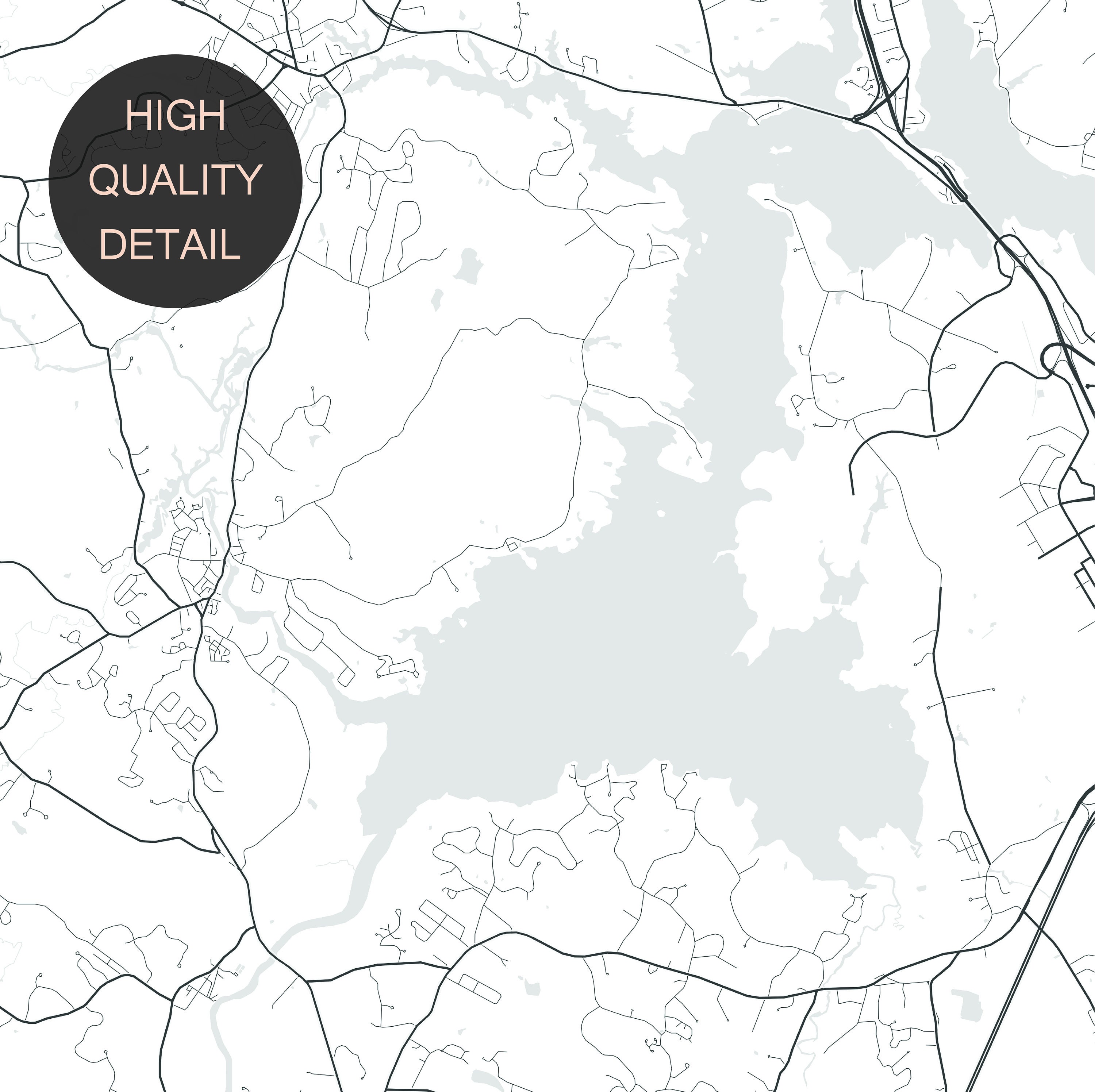 Newmarket New Hampshire Map Print Printable Street Map Map Etsy