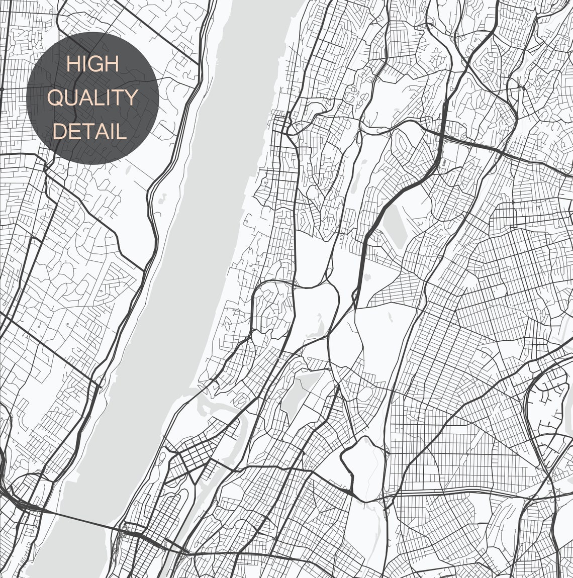 Bronx New York Map Print Printable Street Map Map Travel - Etsy
