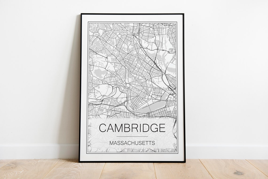 Cambridge Massachusetts Map Print Printable Street Map Map - Etsy Canada