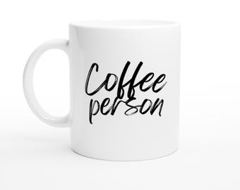 Taza de café para amantes del café: regalo divertido para los amantes del café: taza de café de cerámica minimalista: perfecta para los entusiastas del café