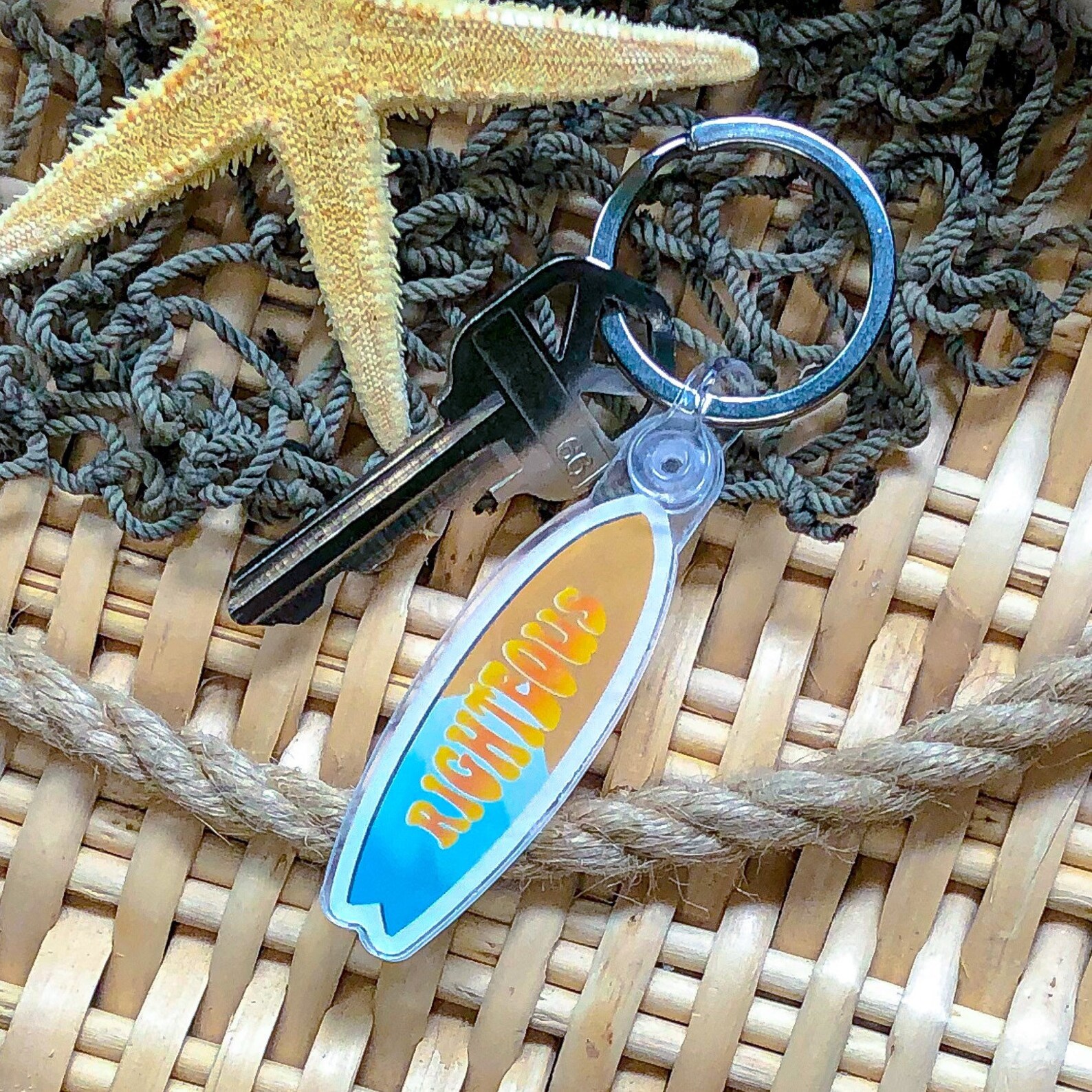 Surfboard Keychain Etsy