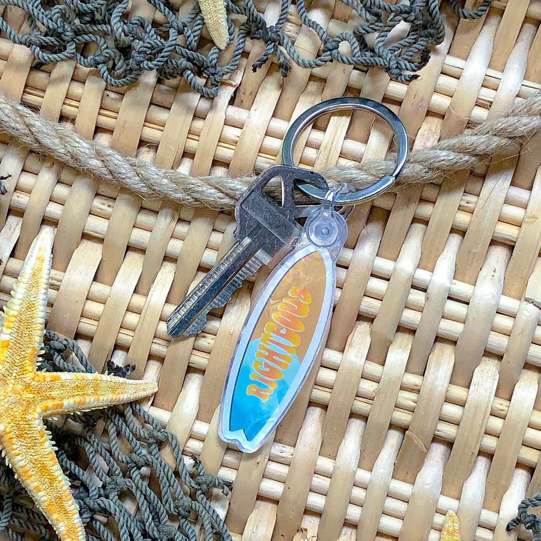 Surfboard Keychain Etsy