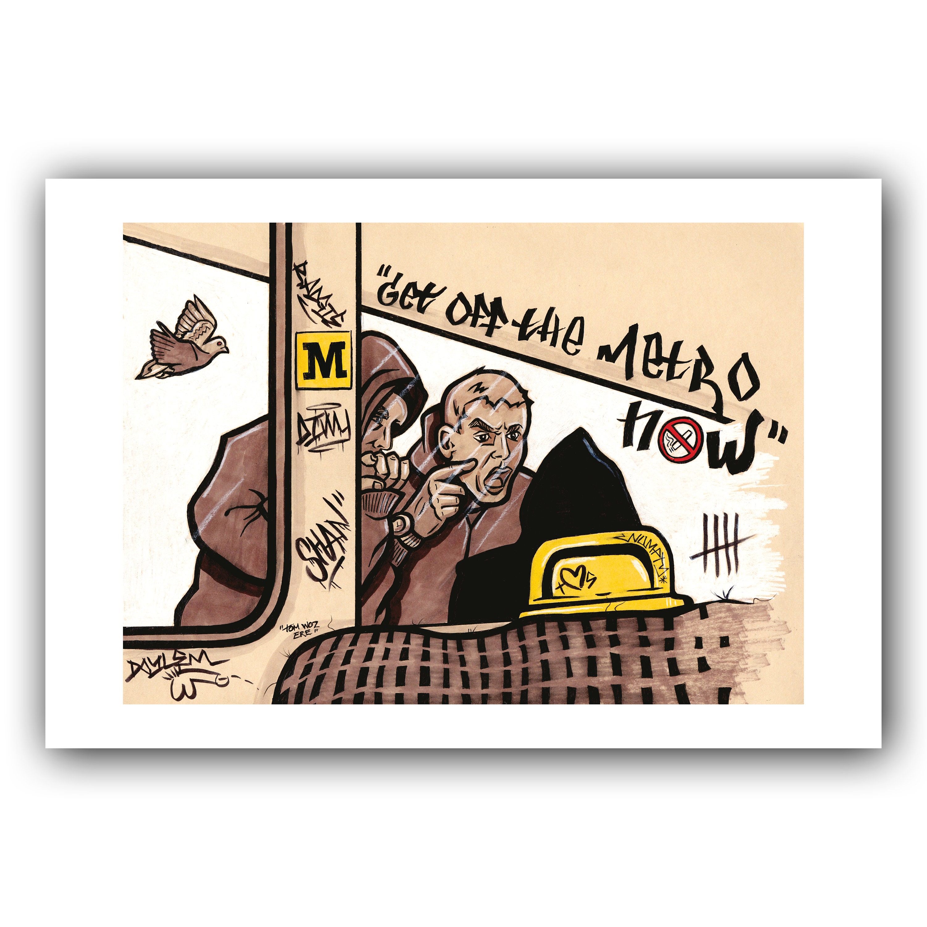 Get off the metro now print etsy uk