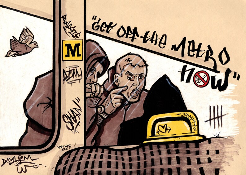 Get Off The Metro Now PRINT