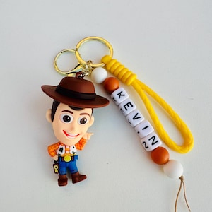 Toy Story keychain/ Woody keychain/ Buzz Lightyear keychain/ Jessie Pendant keychain /Backpack Keychain/ keychain w/name…