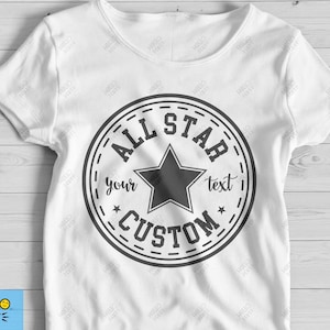 All Star Individuell SVG, PDF, PNG, Cricut von HelloCutShop