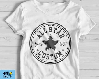 All Star Custom SVG, PDF, PNG, cricut by HelloCutShop