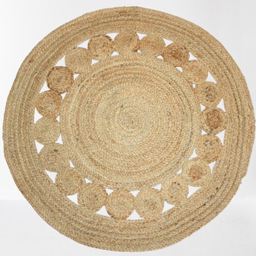 The Indoor Store Hand Braided Jute Area Rug Natural Etsy