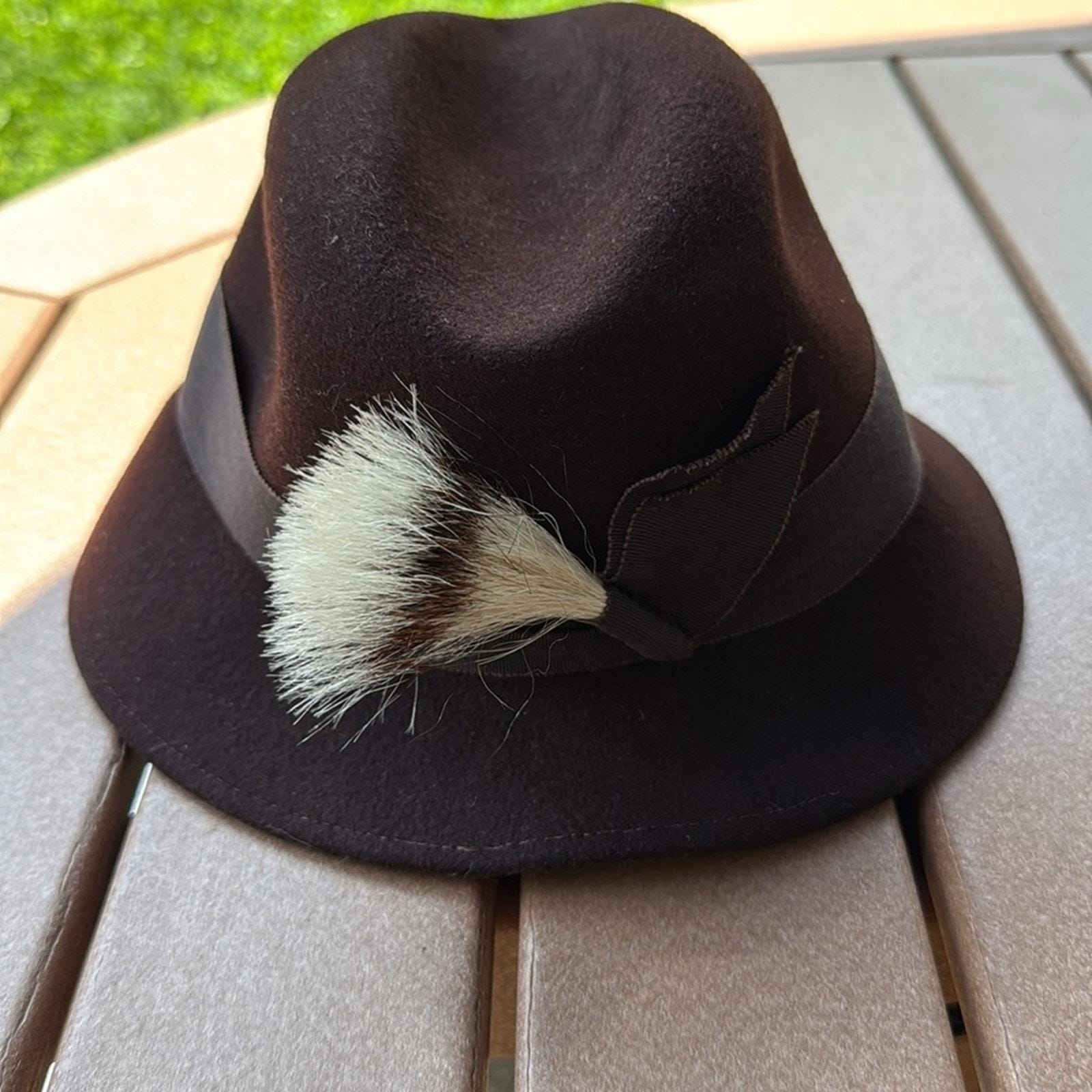 VINTAGE JACOBSONS FUR BLACK AND BROWN HAT WITH BOX Vintage Brown Fur Hat/Cap, Unisex with Vintage Lord and  main image 3