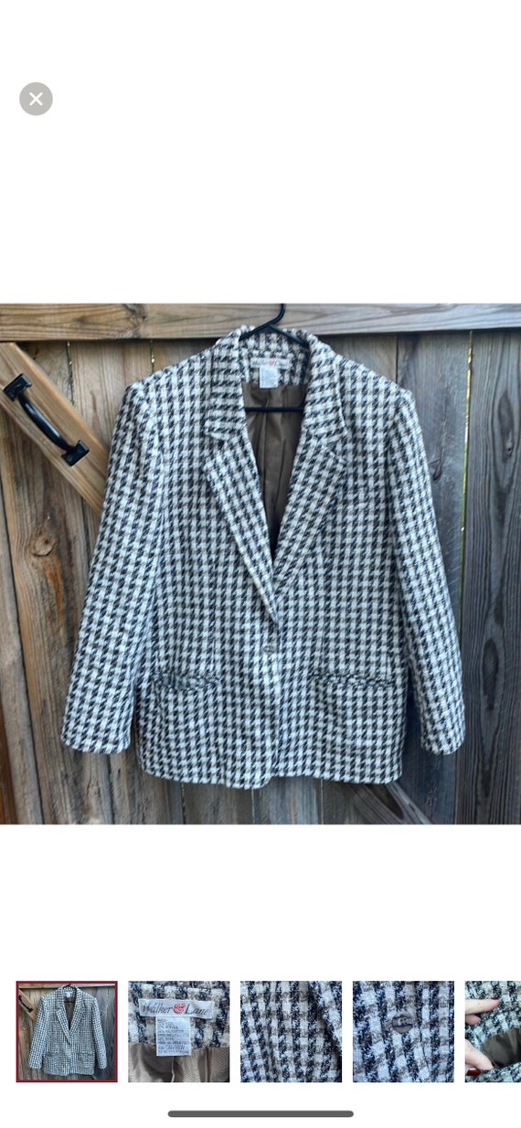 Walker Lane Houndstooth Wool Jacket