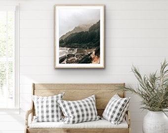Oregon Landscape Photography Print | Yachats | Cape Perpetua | Original Photography | Wall Print | Moody Photography "Oregon Coast"