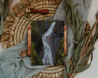 Iceland Landscape 5x7 Postcard | Landscape Photography Postcard | Iceland Waterfall | Correspondence | Original Photography Print