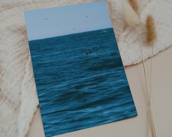 Iceland Photography | Landscape Prints | Blue Water Ocean Postcard | Beach Decor | Costal | Blue Ripple Waves | Seascape | Teal