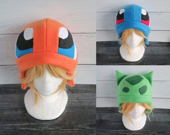 Char, Bulb, OR Squirt Fleece Hat - Ready to Ship Halloween Costume