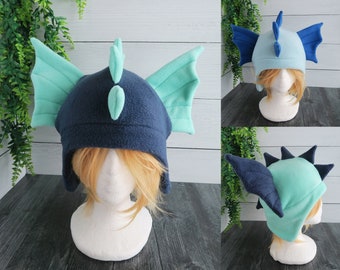 Sea Serpent - Kelp Dragon - Water Dragon Fleece Hat - Ready to Ship Halloween Costume