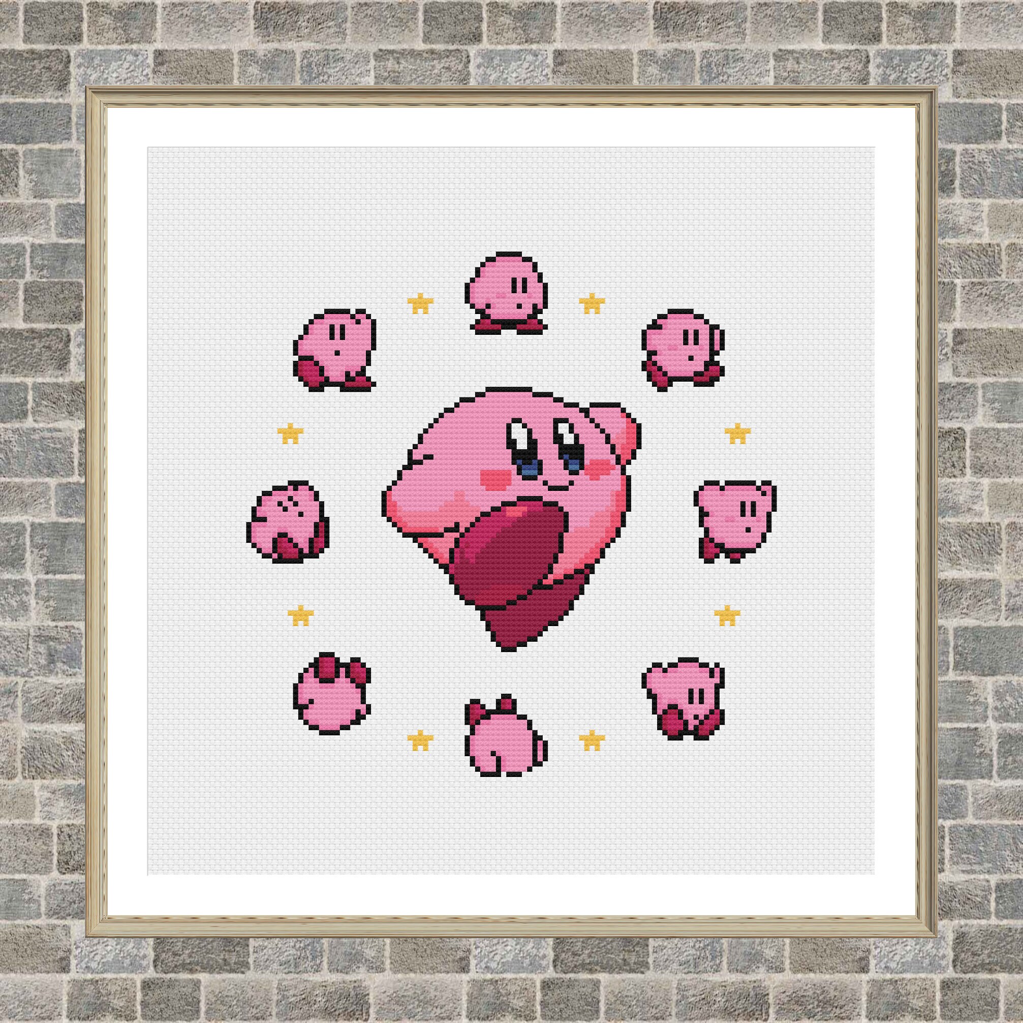Kirby Kirby Circle Video Game Kirby Cross Stitch Pattern | Etsy