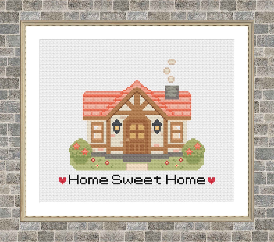 Animal Crossing Home Sweet Home Video Game Animal Crossing | Etsy