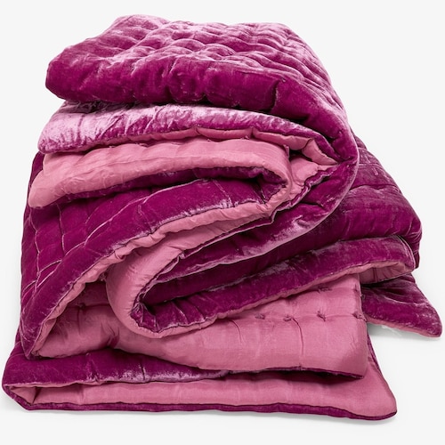 Luxury Silk Velvet Blanket Comforter Duvet Coverlet Etsy