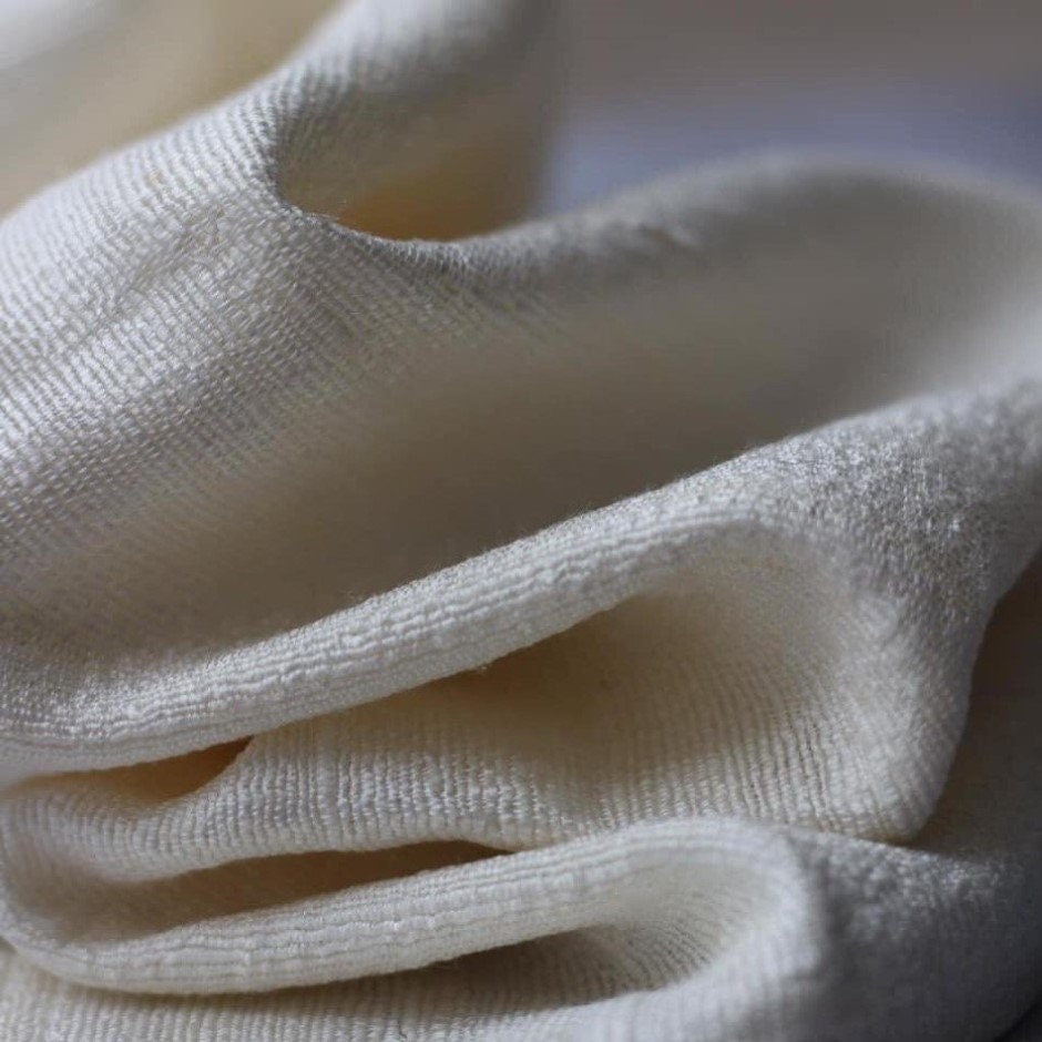 Pure Raw Silk Washcloth, Silk Towels for Face, Hair and Body