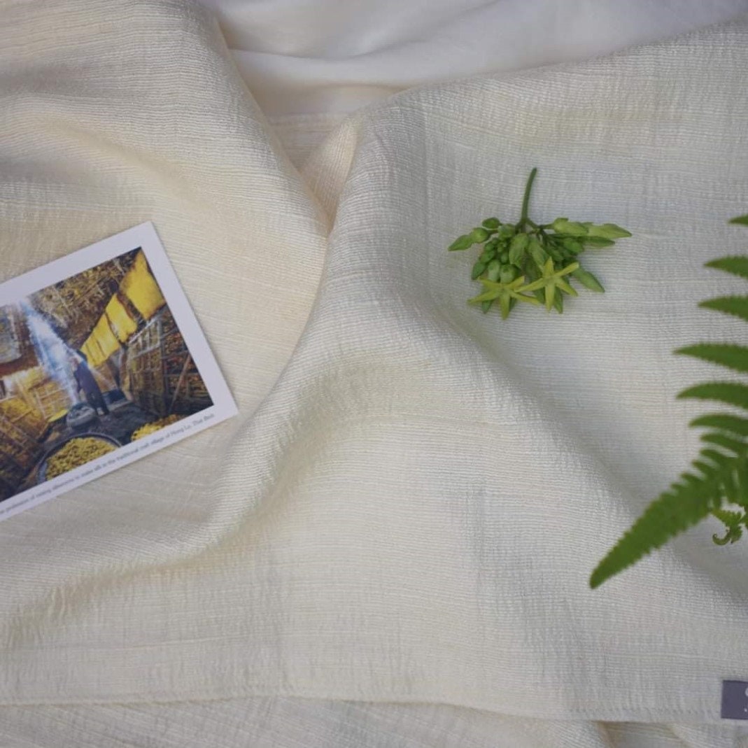 Pure Raw Silk Washcloth, Silk Towels for Face, Hair and Body