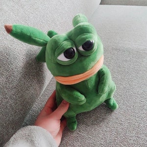 pepe the frog pikachu plush
