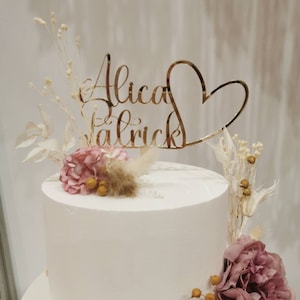 Wedding cake decoration | Personalized with name | Cake topper | Cake decoration | Wedding cake | Cake topper