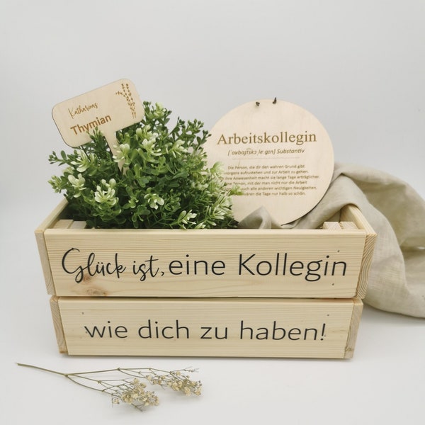 Abschiedsgeschenk Kollegin | Geschenk für die Kollegin | Geburtstagsgeschenk Arbeitskollegin