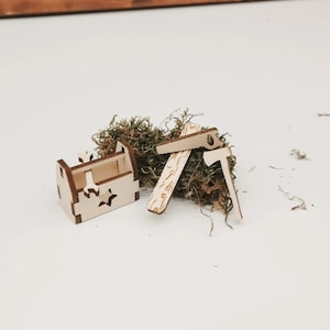 Secret Santa door accessories | Gnome toolbox | Toolbox for your gnome | Construction site accessories gnome