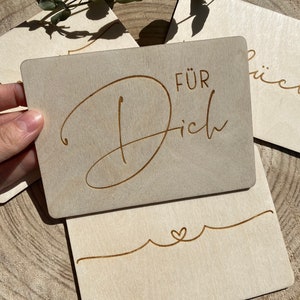 Postkarte aus Holz | Grußkarte | Holzpostkarte | Holzpost | Karten aus Holz für besondere Anlässe | Geschenkidee