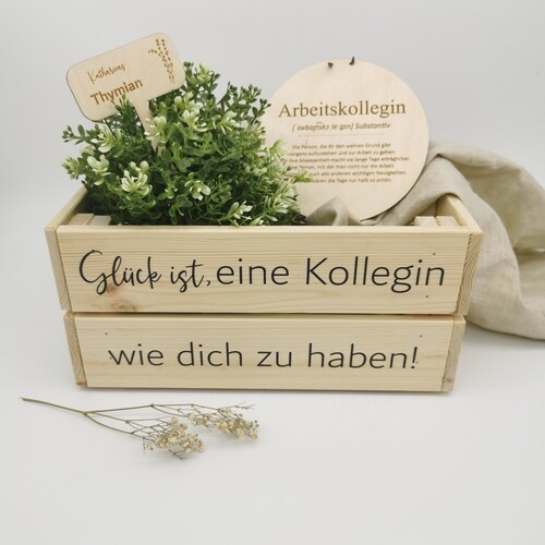 Abschiedsgeschenk Kollegin | Geschenk für die Kollegin | Geburtstagsgeschenk Arbeitskollegin