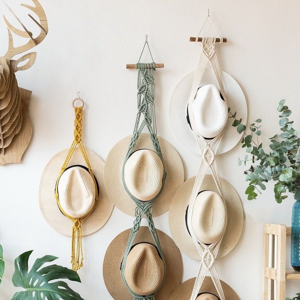 Boho Hutaufbewahrung, Hutaufbewahrung, Hutaufbewahrung, Boho Hutaufbewahrung, Boho Hutaufbewahrung, Bauernhaus Dekor, Sommer Geschenke für Sie, Weihnachtsgeschenk H01