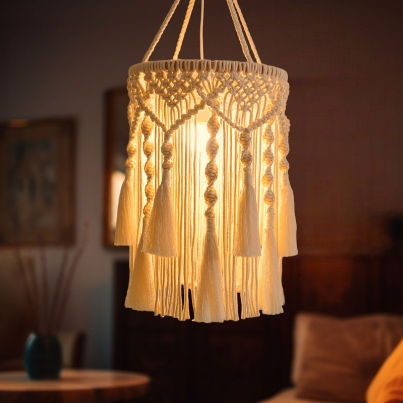 Macrame Lamp - Etsy
