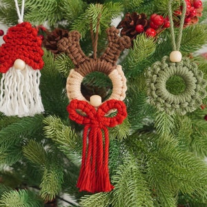 Boho Ornament Set, Vintage Ornaments, Christmas Home Decor, Boho Tree ...