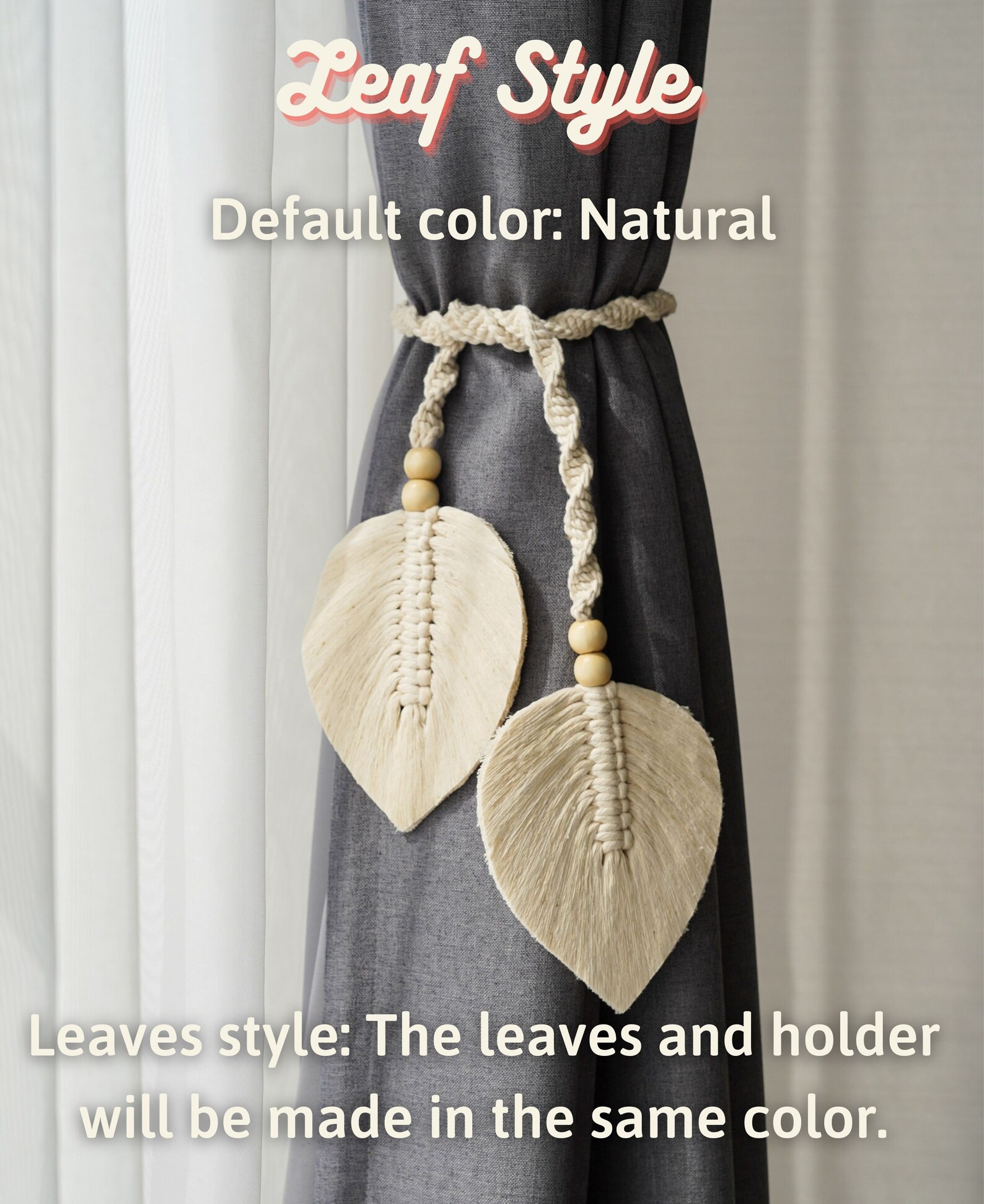 Macrame Leaf Curtain