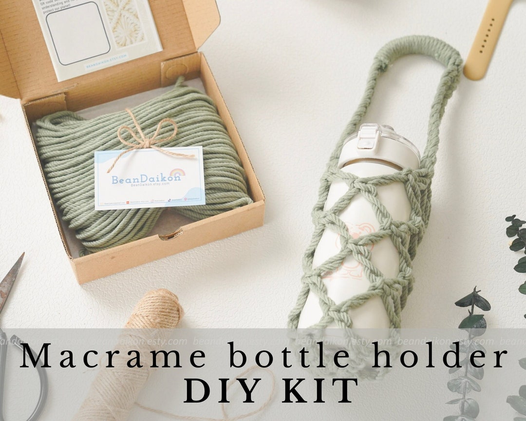 Diy Bottle Holder Kit Teacher Gift Handmade Bag Festival Etsy
