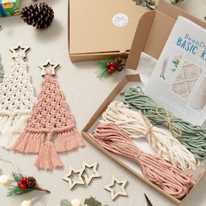 KIT Christmas Tree Macrame, DIY Craft Kit, Boho Christmas Decor, Craft Kit for Adults, Macrame Kit, DIY Christmas Gifts, Holiday Gifts K19 image 7