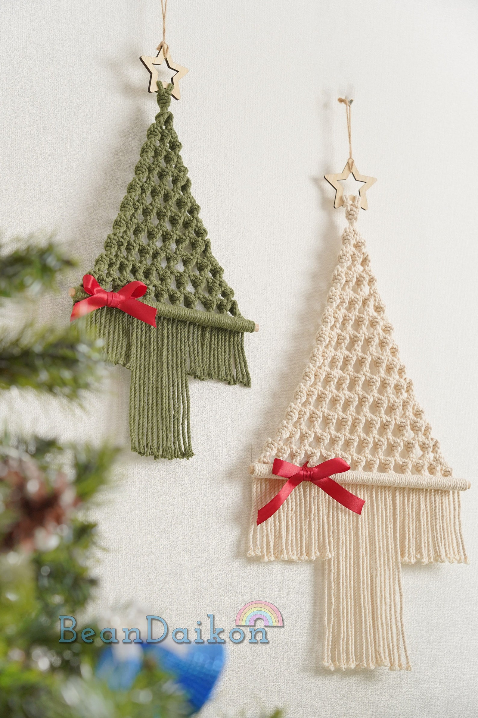 Macrame Christmas Tree Pattern Macrame Patterns Beginner - Etsy