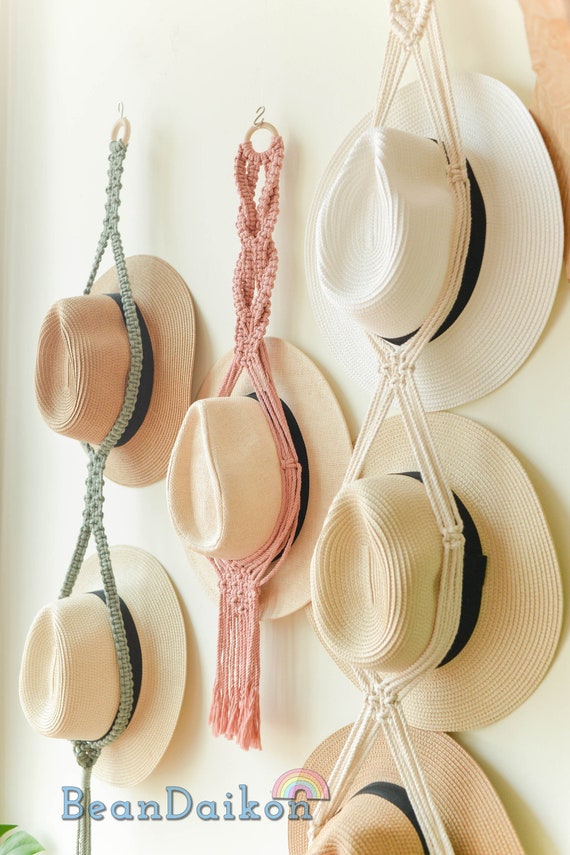 Porte-chapeau bohème pour mur, organisation de chapeau de style bohème,  affichage de chapeau, stockage de chapeau, affichage de support de  casquette pour chambre bohème, cintre de chapeau de ferme -  Canada