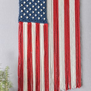 Large Boho American Flag, USA Symbolize, Military Home Decor, Police Officer Decor, Retirement Gifts, Independence Day,Military Mom Gift W34 image 8