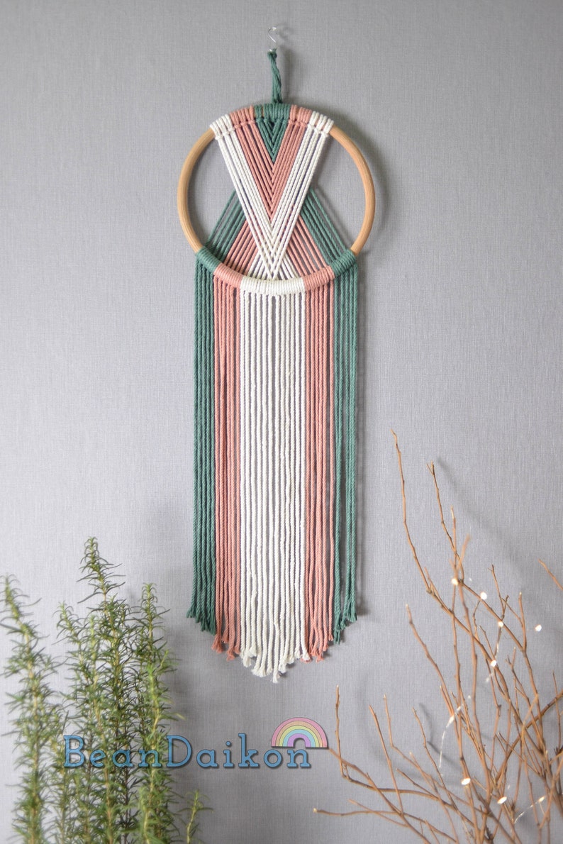 Easy Macrame Dreamcatcher Kit, Hoop Wall Hanging DIY Craft Kits, Diy Macrame Kit, Macrame Diy Kit, Teen Craft Kit, Adult Craft Kit K07 image 10