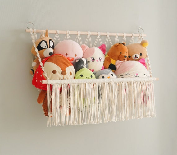Boho Stuffed Animals Net Hammock Storage Corner Hanging Net - Temu