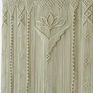 Macrame Curtain, Room Decor Aesthetic, Macrame Door Curtain, Bedroom Wall Decor, Room Divider Curtain, Fiber Wall Hanging, Home Decor C17 image 10