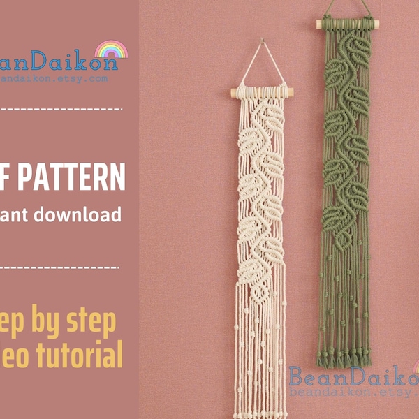 Macrame Patterns, Boho Nursery Decor, Instruction Macrame, Home Decor DIY, Geometric Wall Art, Crafts Patterns, Kit For Beginner P29