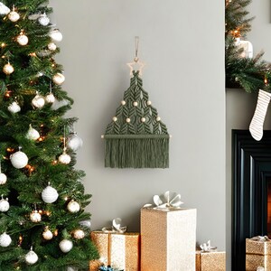 Macrame DIY Christmas Tree, Macrame Craft KIT, Christmas Gift, Holiday Craft Night, DIY Christmas Gift, Festive Activity,Bestfriend Gift K20 image 16