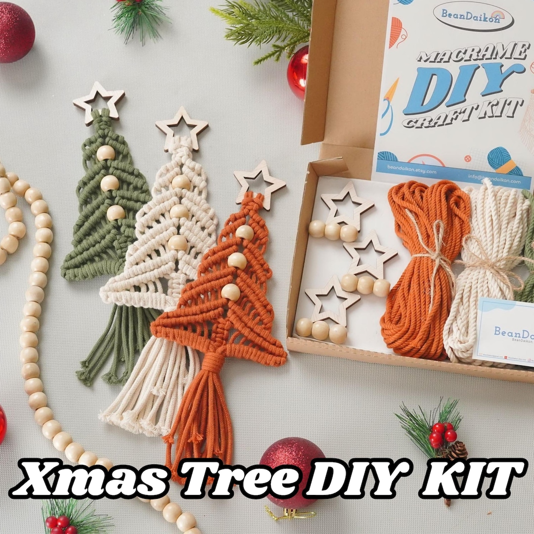 Xmas Tree Craft Kit, Christmas Tree Kit, DIY Christmas Decor, Arts and