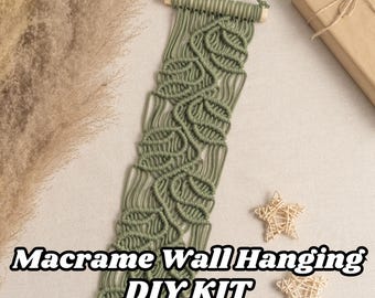 Macrame Wall Hanging Kit for Adults DIY Boho Home Decor Craft Kit K29